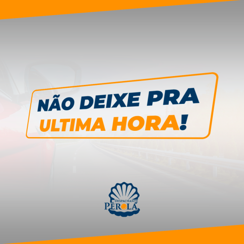NÃO DEIXE PRA ULTIMA HORA - Despachante